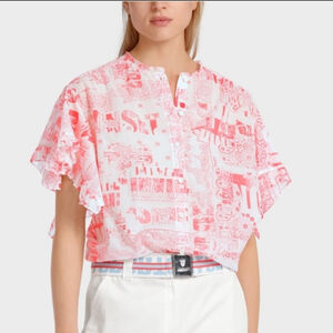Marc Cain Pink and White Blouse